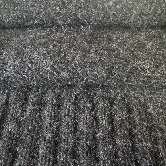 JARBO alpaca merino sweater deconstructed asymmetrical gray off shoulder medium - Picture 11 of 17